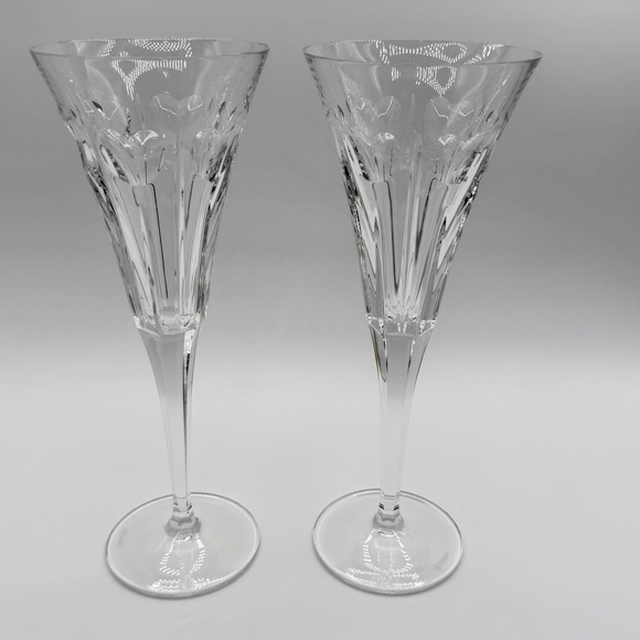 Waterford Other - Waterford Clear Crystal Tall Flute Pair